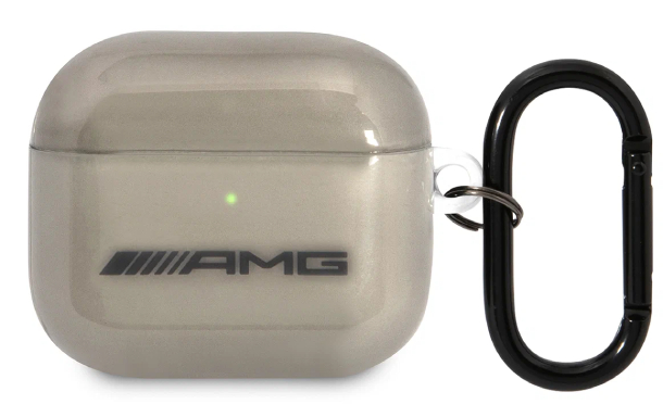Чехол AMG для Airpods 3 PC/TPU Big Logo Transparent Gray