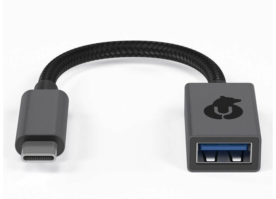 Универсальный адаптер Ubear Hub Link для устройств с разъемом USB-А/USB-C, серый