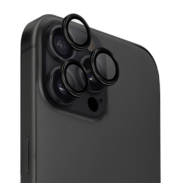 Стекло Uniq OPTIX Camera Lens AluGuard Black для iPhone 16 Pro/16 Pro Max