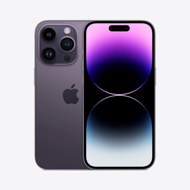 iPhone 14 Pro 256Gb Deep Purple (1sim + eSIM / 76% / без коробки) - Б/У . . +