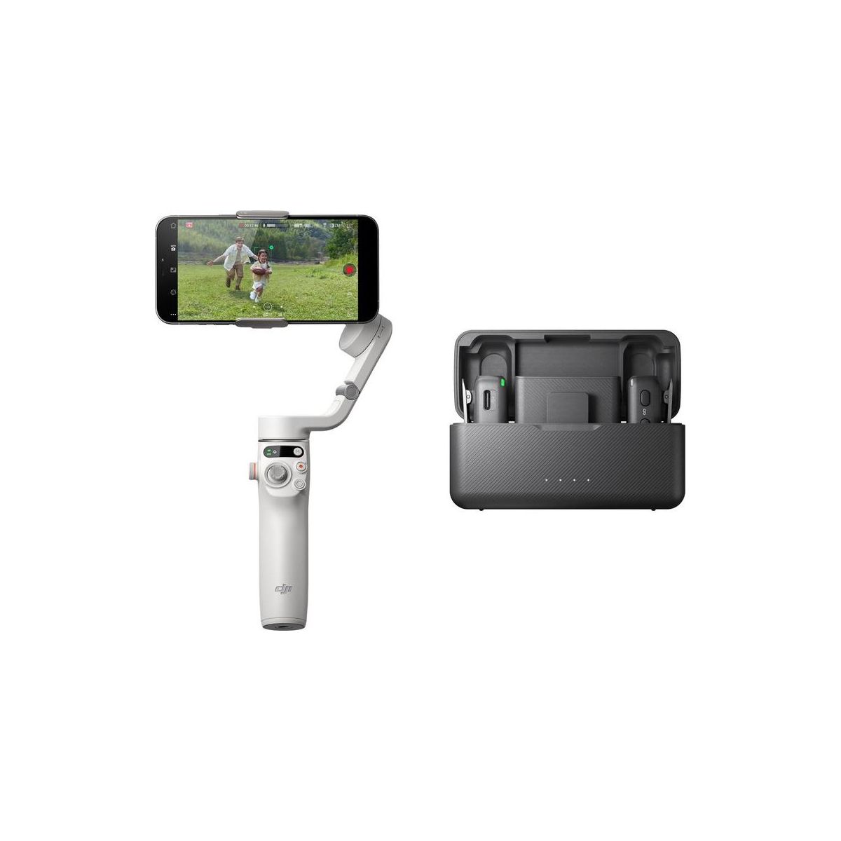 Электронный стабилизатор DJI Osmo Mobile 6 Vlog Combo Platinum Gray