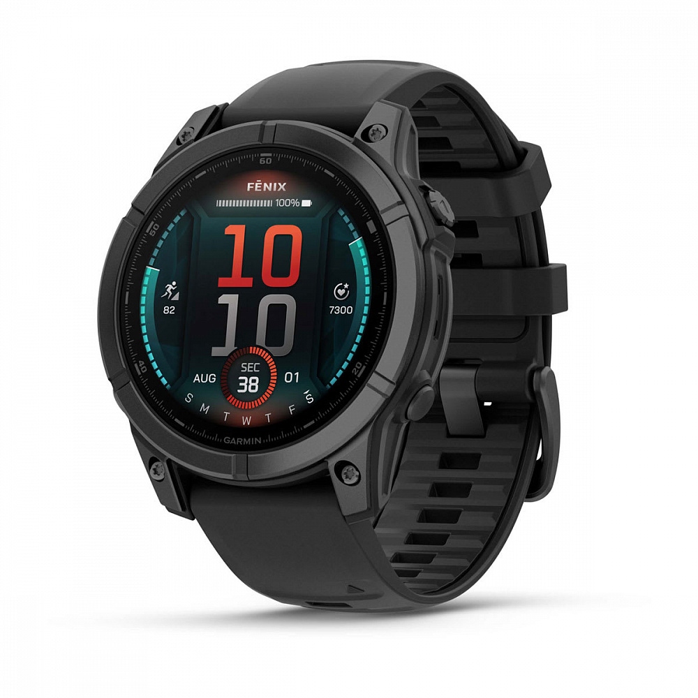 Умные часы Garmin Fenix E 47 Amoled Slate Gray with Black Silicone