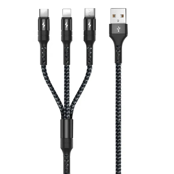 Кабель WiWu Typhoon USB -> Lightning, Type-C, micro USB