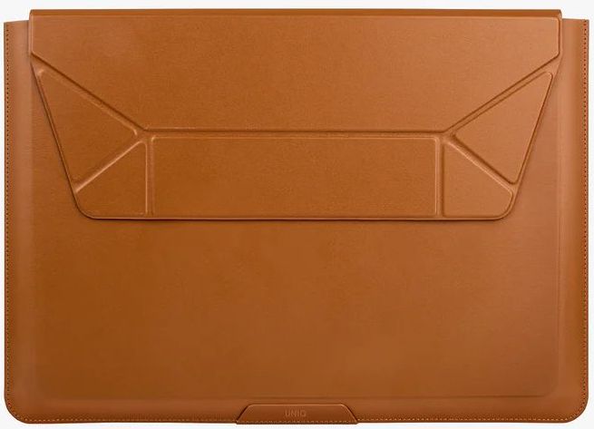 Чехол Uniq для ноутбуков 14" чехол Oslo V.2 PU leather Magnetic Laptop sleeve/foldable stand Mustard