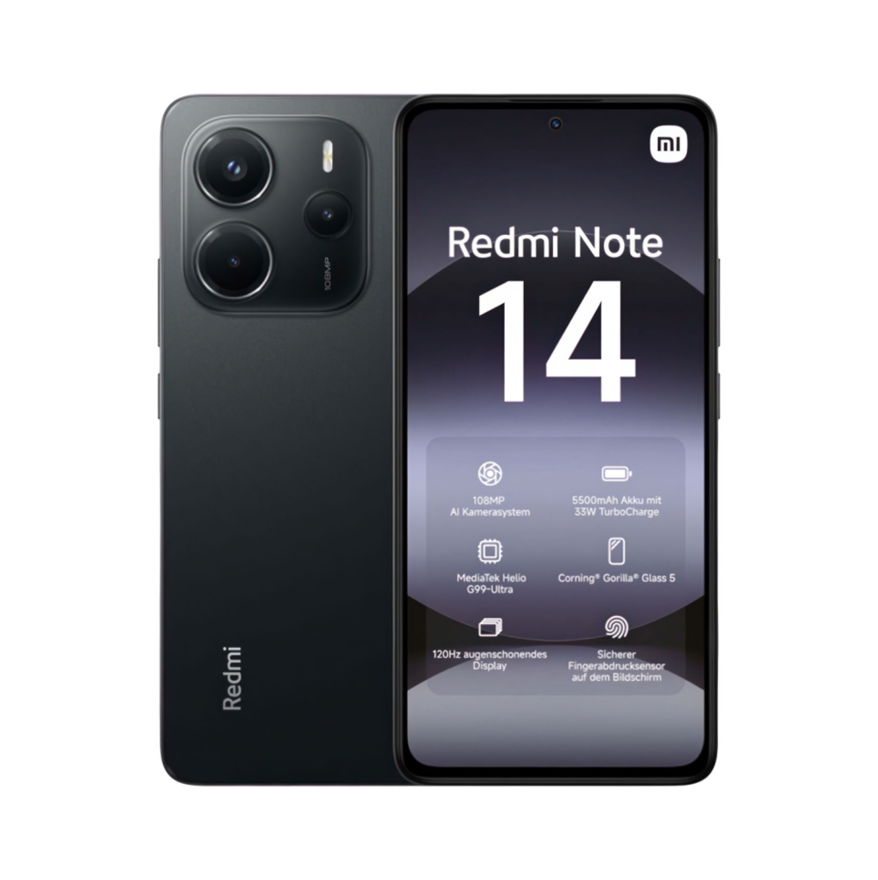 Смартфон Xiaomi Redmi Note 14 8/128Gb Midnight Black EU