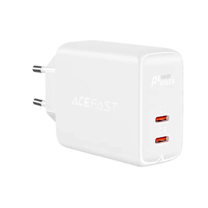 Сетевое зарядное устройство Acefast 40W 2 ports USB-C