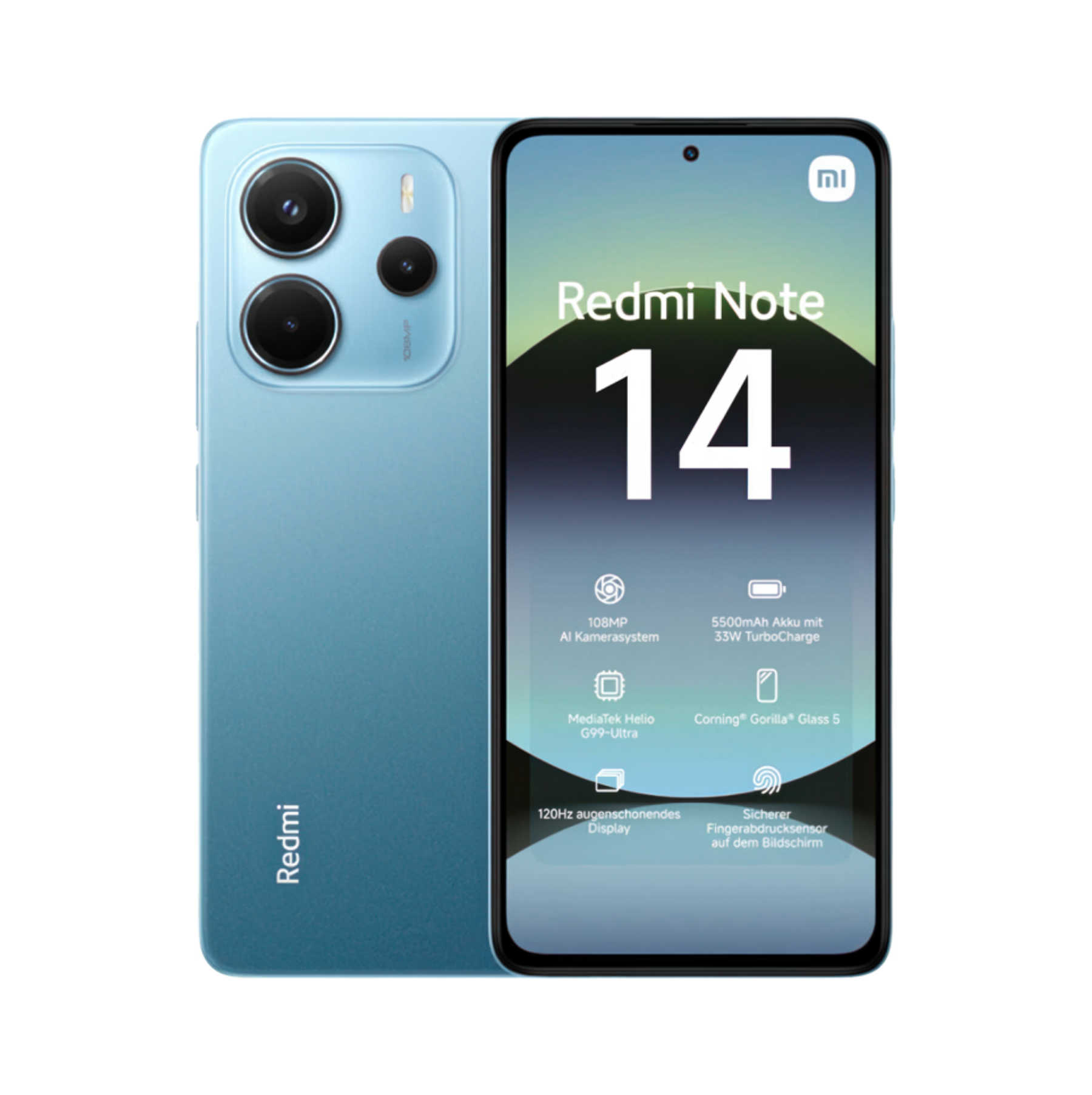 Смартфон Xiaomi Redmi Note 14 8/256Gb Ocean Blue EU (no charger)