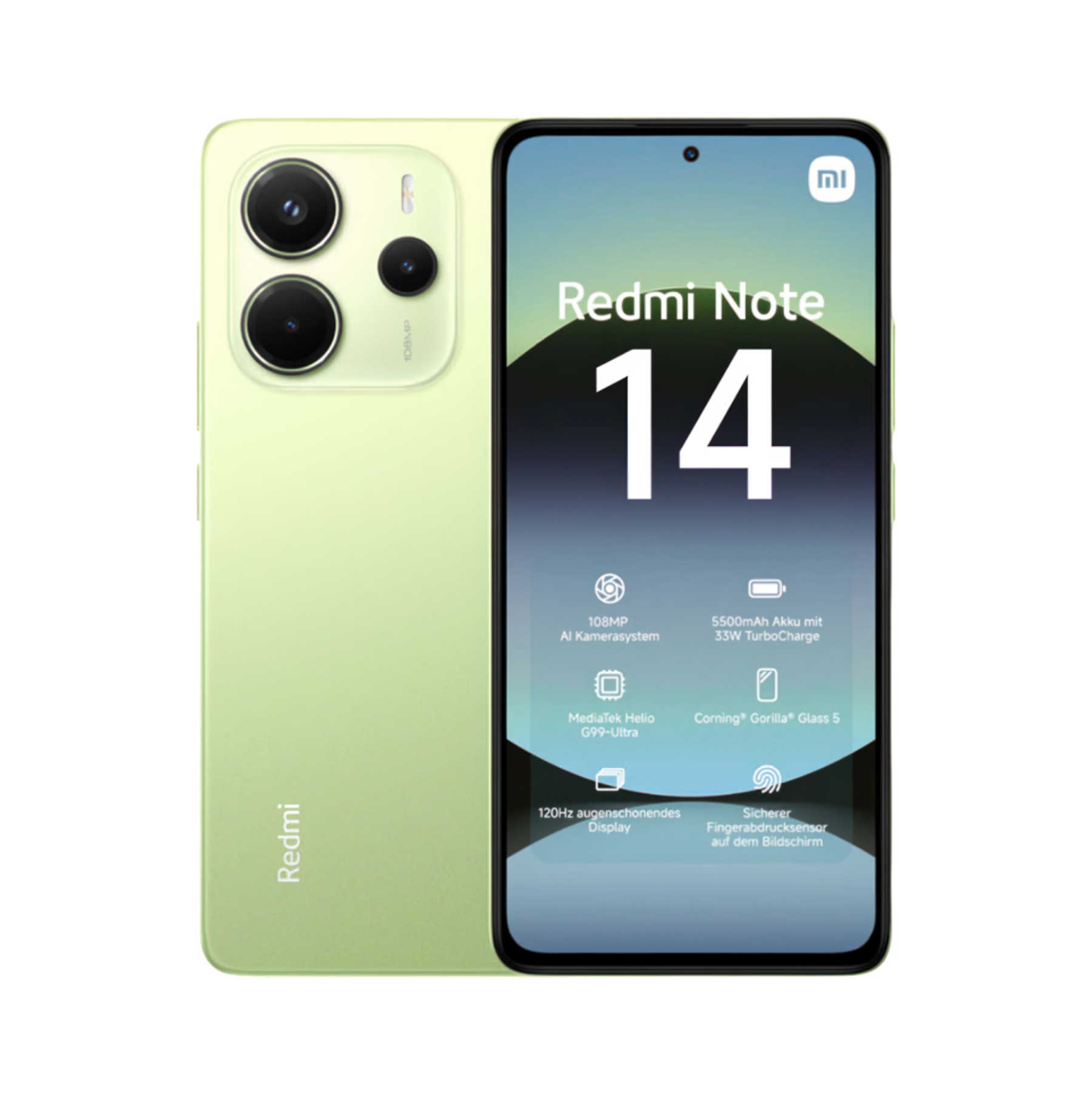 Смартфон Xiaomi Redmi Note 14 6/128Gb Lime Green EU