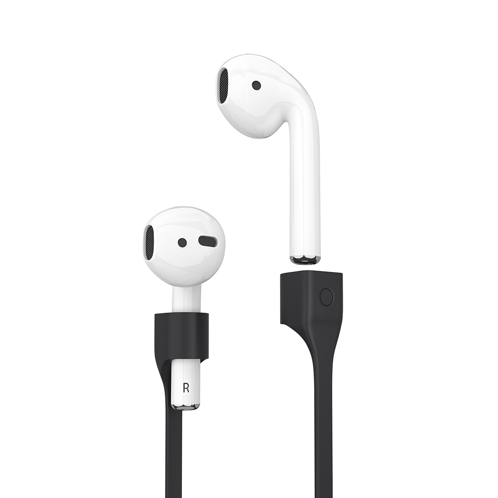 Силиконовый шнурок Deppa для AirPods, черный
