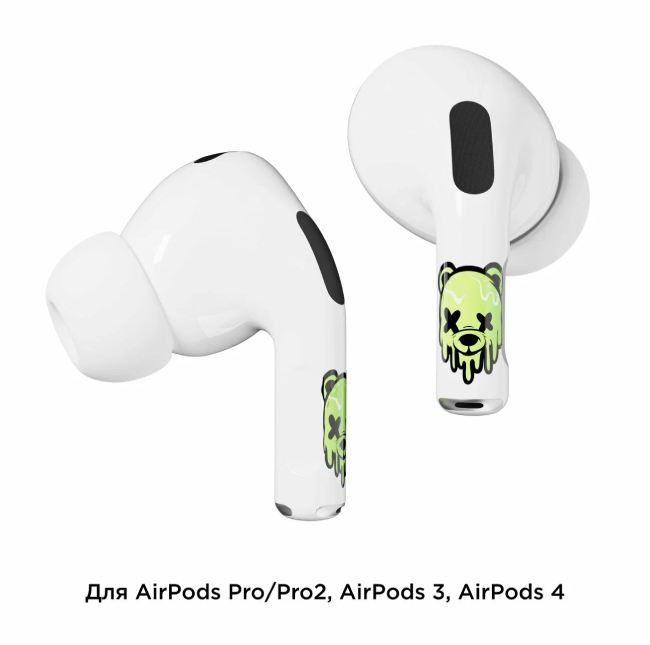 Наклейки "vlp" Easy Art для AirPods 4, glowing bear