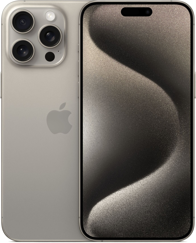 iPhone 15 Pro Max 256Gb Natural Titanium (1 sim + eSIM / 86% / без коробки / Заменен дисплей) - Б/У . . + iPhone 15 Pro Max 256Gb Natural Titanium (1 sim + eSIM / 86% / без коробки / Заменен дисплей) - Б/У . . +