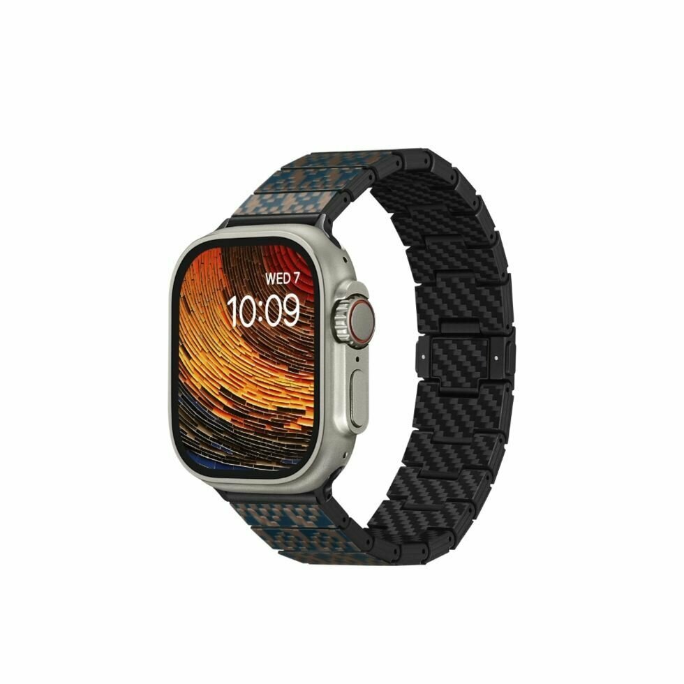 Браслет PITAKA Dreamland Chroma Carbon Stairs для Apple Watch (38/40/41/42/44/45/49MM.)