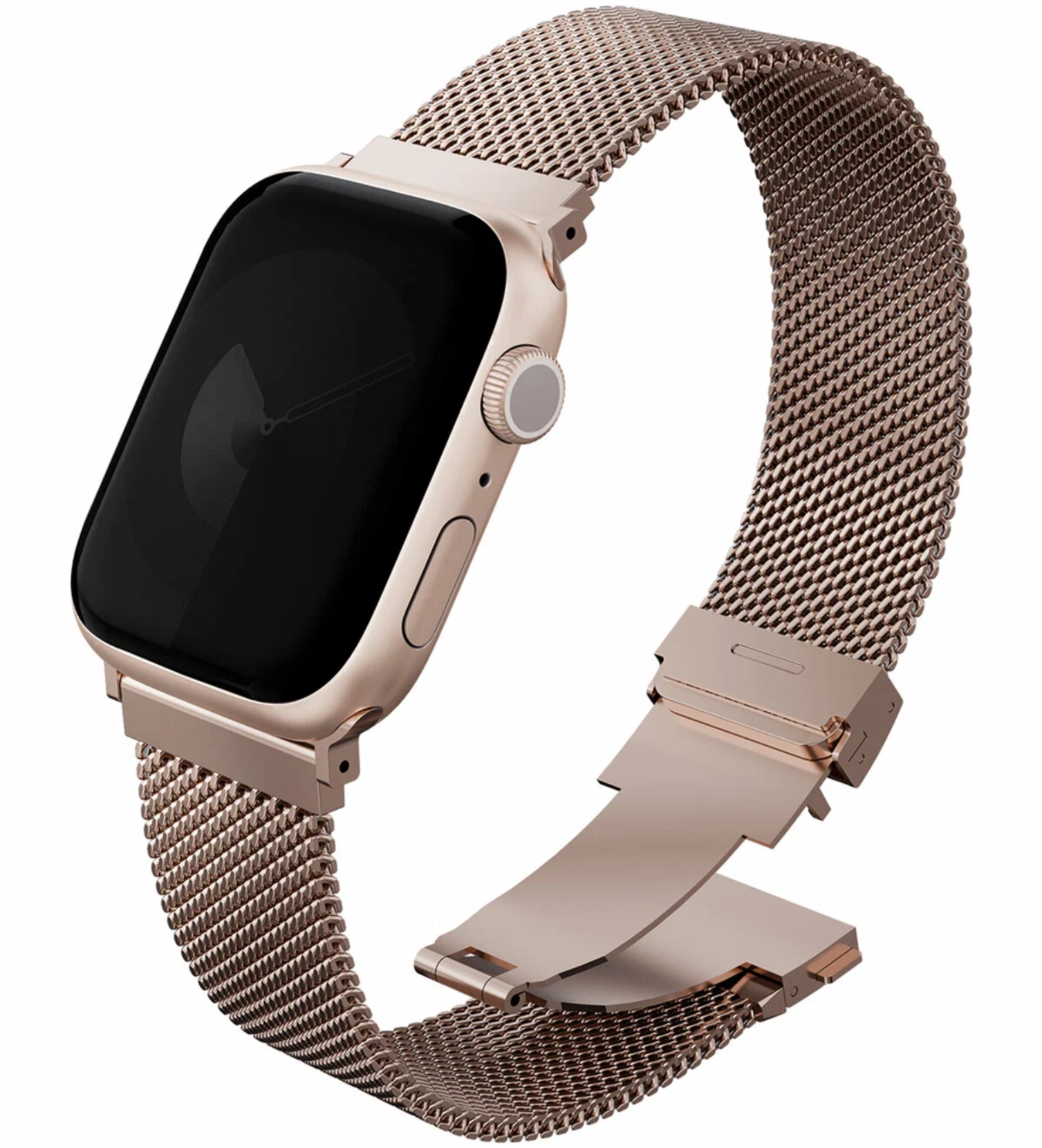 Ремешок Uniq Dante PRO Strap Mesh Steel Metallic Rose для Apple Watch 42/41/40 mm