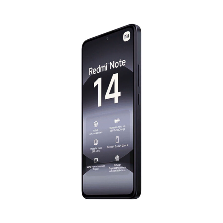 Смартфон Xiaomi Redmi Note 14 6/128Gb Midnight Black EU (no charger)