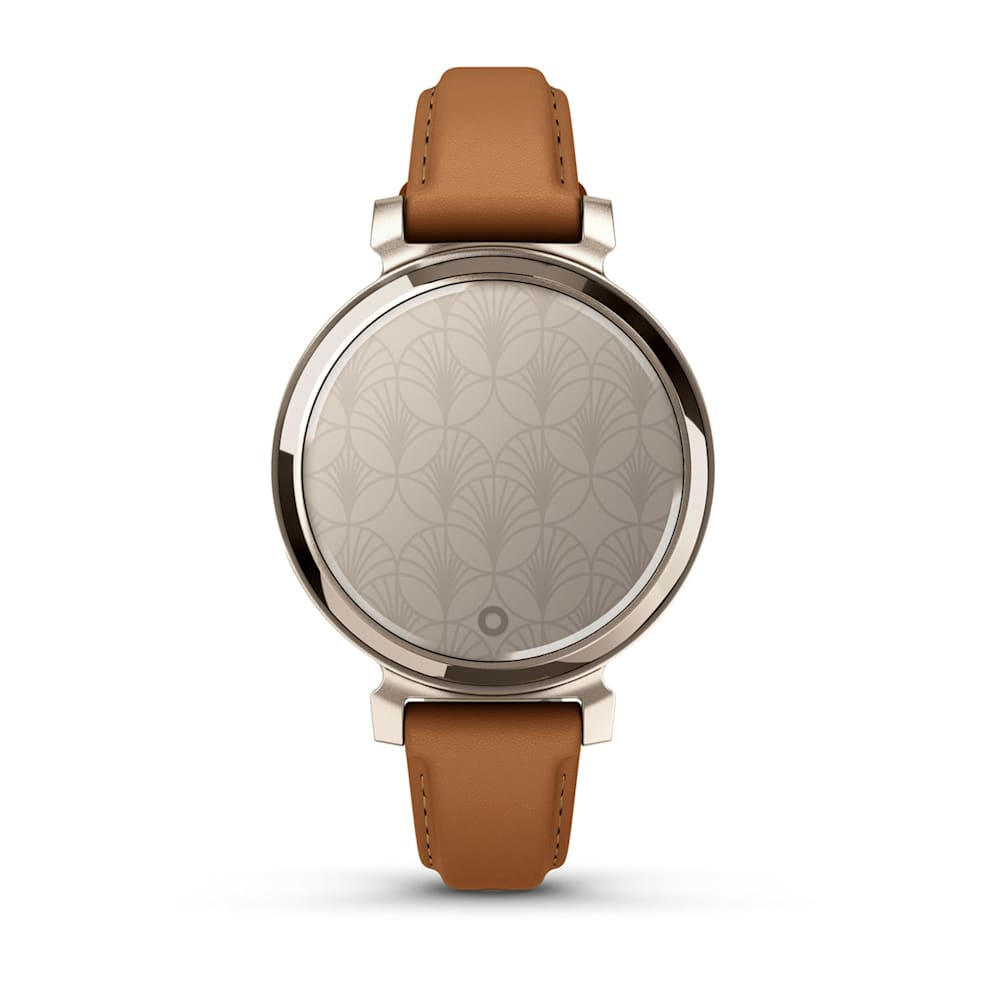 Умные часы Garmin Lily 2 Classic, Cream Gold Bezel, Brown Leather Band
