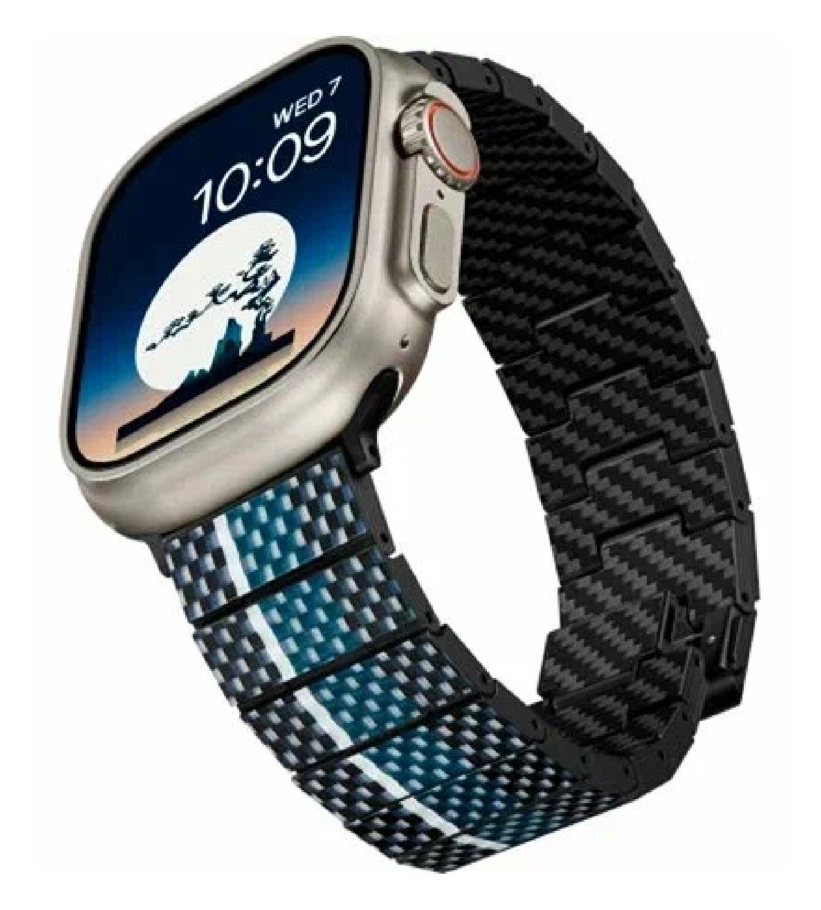 Браслет PITAKA Poetry of Things Chroma carbon Moon для Apple Watch 38/40/41/42/44/45/49 mm