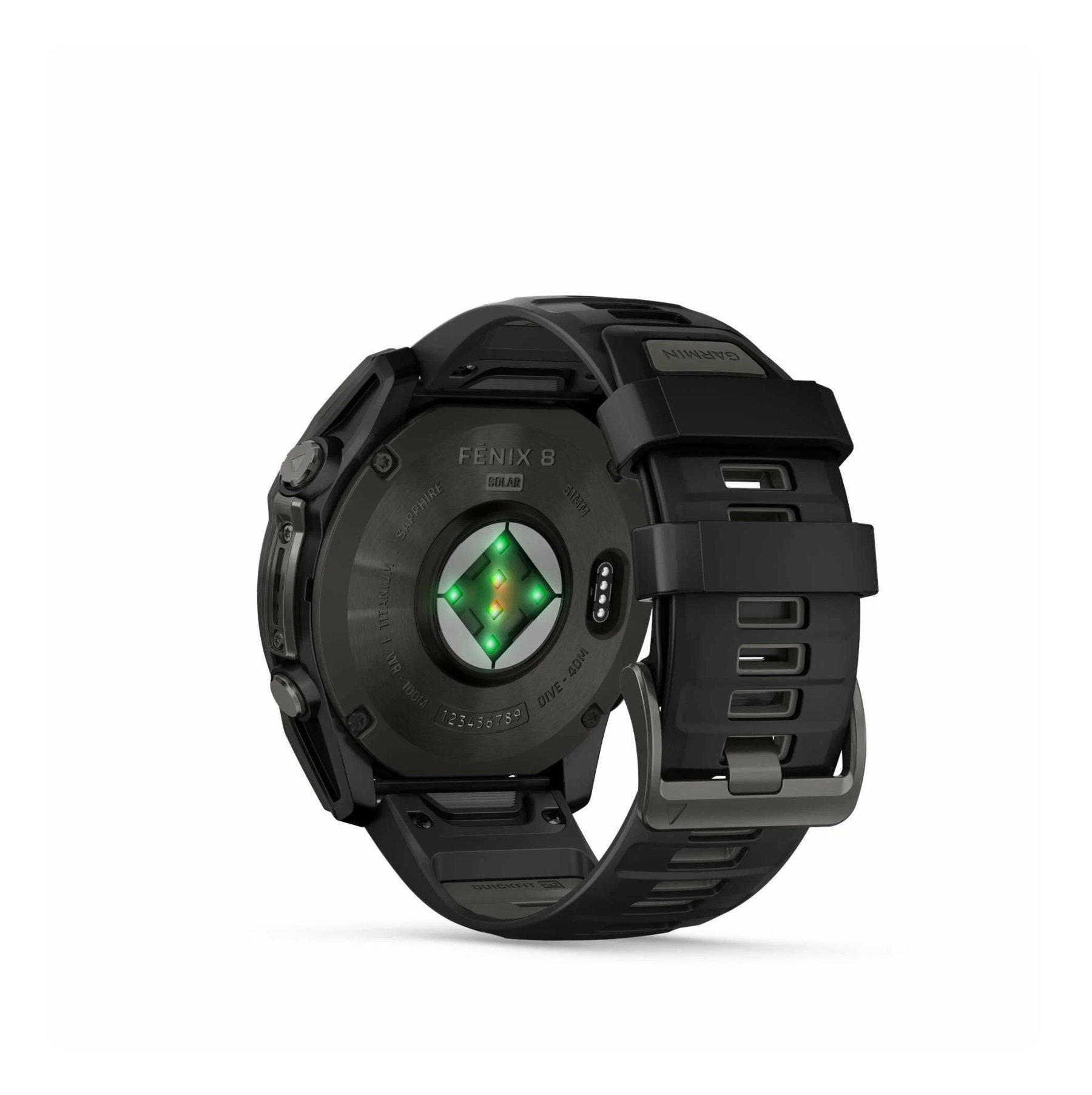 Умные часы Garmin Fenix 8, 51 мм, AMOLED Sapphire Carbon Gray DLC Titanium with Black Silicone Band Умные часы Garmin Fenix 8, 51 мм, AMOLED Sapphire Carbon Gray DLC Titanium with Black Silicone Band