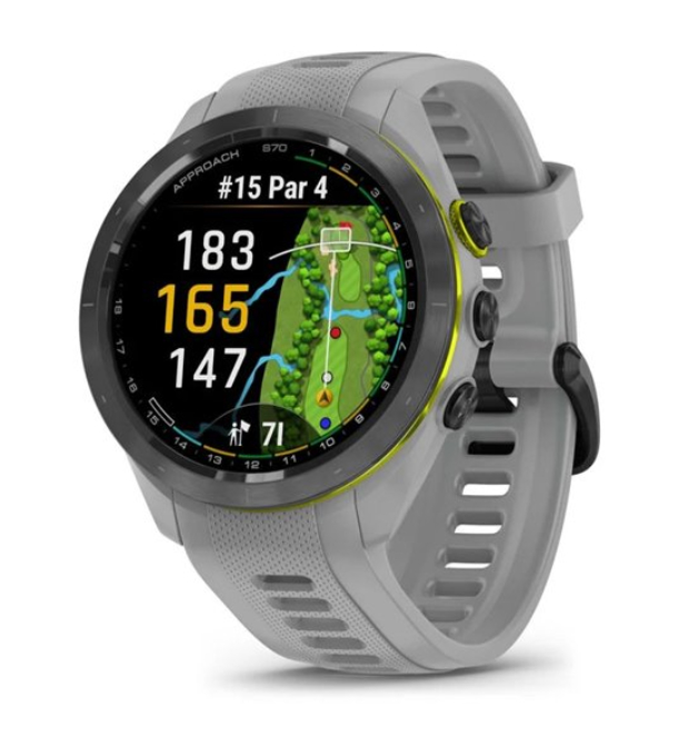 Умные часы Garmin Aproach S70 42mm Black Ceramic Bezel with Powder Gray Silicone Band