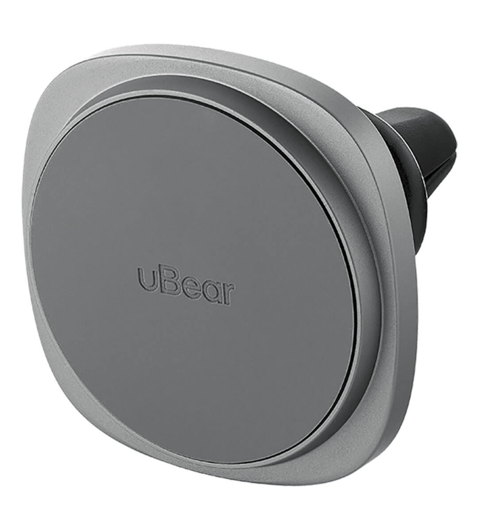 Автомобильный держатель uBear Way Magnetic Car mount with Wireless Charging Kevlar, чёрный