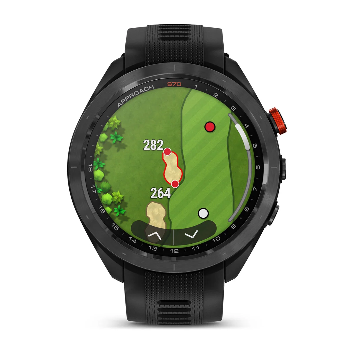 Умные часы Garmin Aproach S70 47mm Black Ceramic Bezel with Black Silicone Band HK