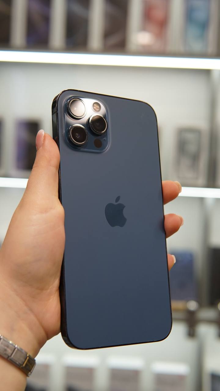 iPhone 12 Pro Max 512Gb Pacific Blue (75% / без коробки) - Б/У . . +