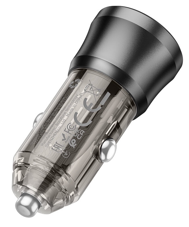 Автомобильное зарядное устройство Borofone BZ24 20W Type-C - Type-C Black
