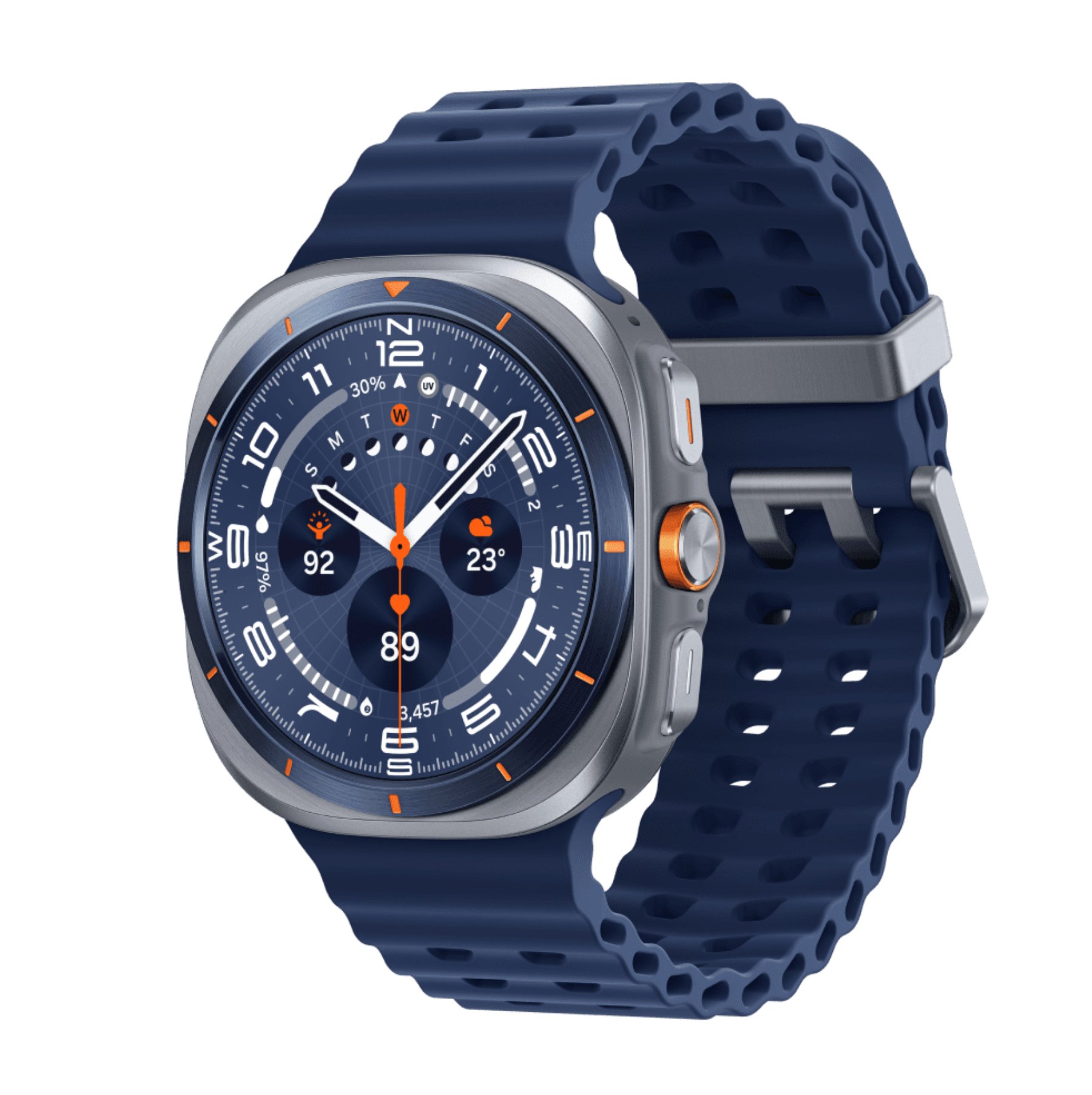 Умные часы Samsung Galaxy Watch Ultra (2025) LTE 47mm Titanium Blue Marine Band Blue Умные часы Samsung Galaxy Watch Ultra (2025) LTE 47mm Titanium Blue Marine Band Blue