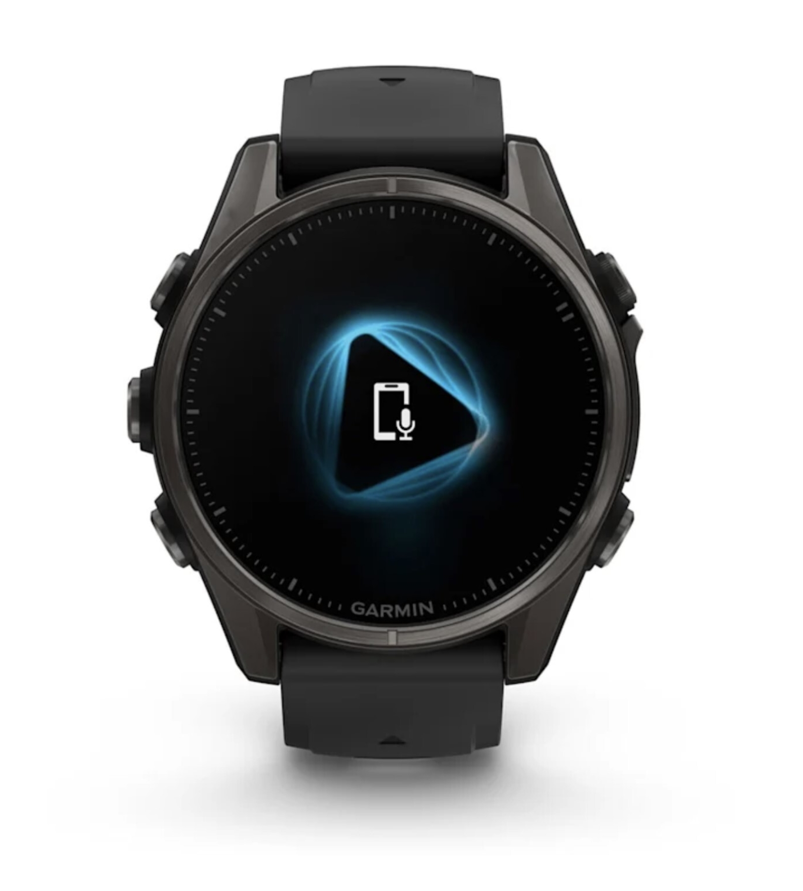 Умные часы Garmin Fenix 8, 43 мм, AMOLED, Sapphire Carbon Gray DLC Titanium with Black/Pebble Gray silicone band