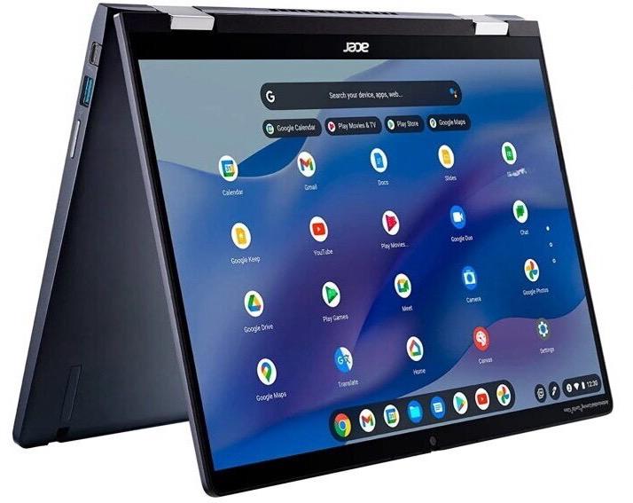 Ноутбук Acer Chromebook Spin 714 (i5-1335U), 8/256Гб Steel Gray Ноутбук Acer Chromebook Spin 714 (i5-1335U), 8/256Гб Steel Gray