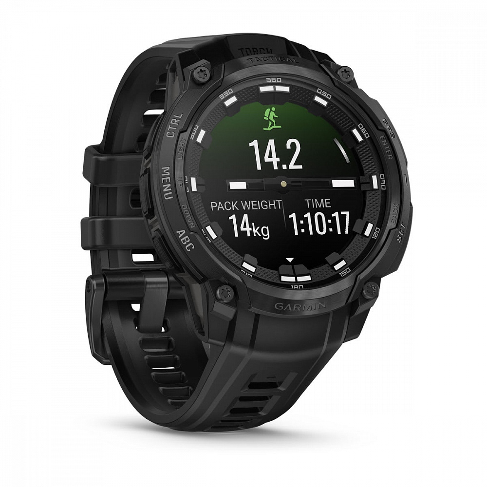Умные часы Garmin Instinct Crossover Amoled Tactical Black with Black SIlicone HK