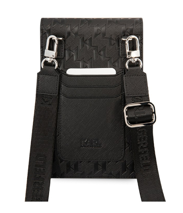 Lagerfeld для смартфонов сумка Wallet Phone Pouch Saffiano Monogram Black