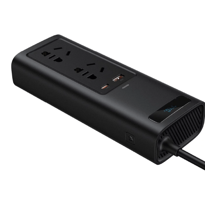 Автомобильный инвертор Baseus In-car Inverter 150W (220V CN/EU) Black