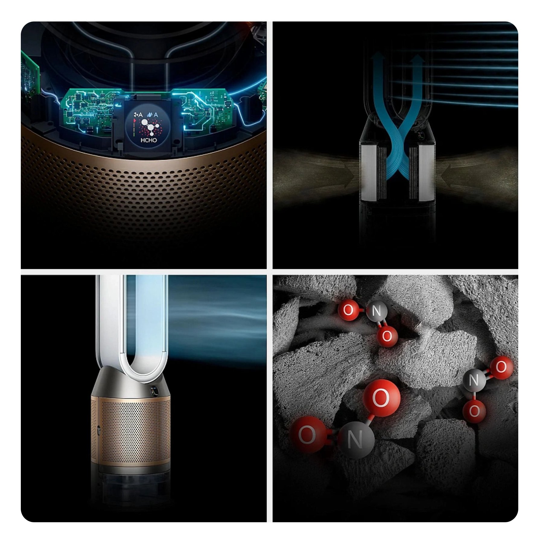 Очиститель воздуха Dyson PH05 Purifier Humidifier + Cool Formaldehyde, White/Gold