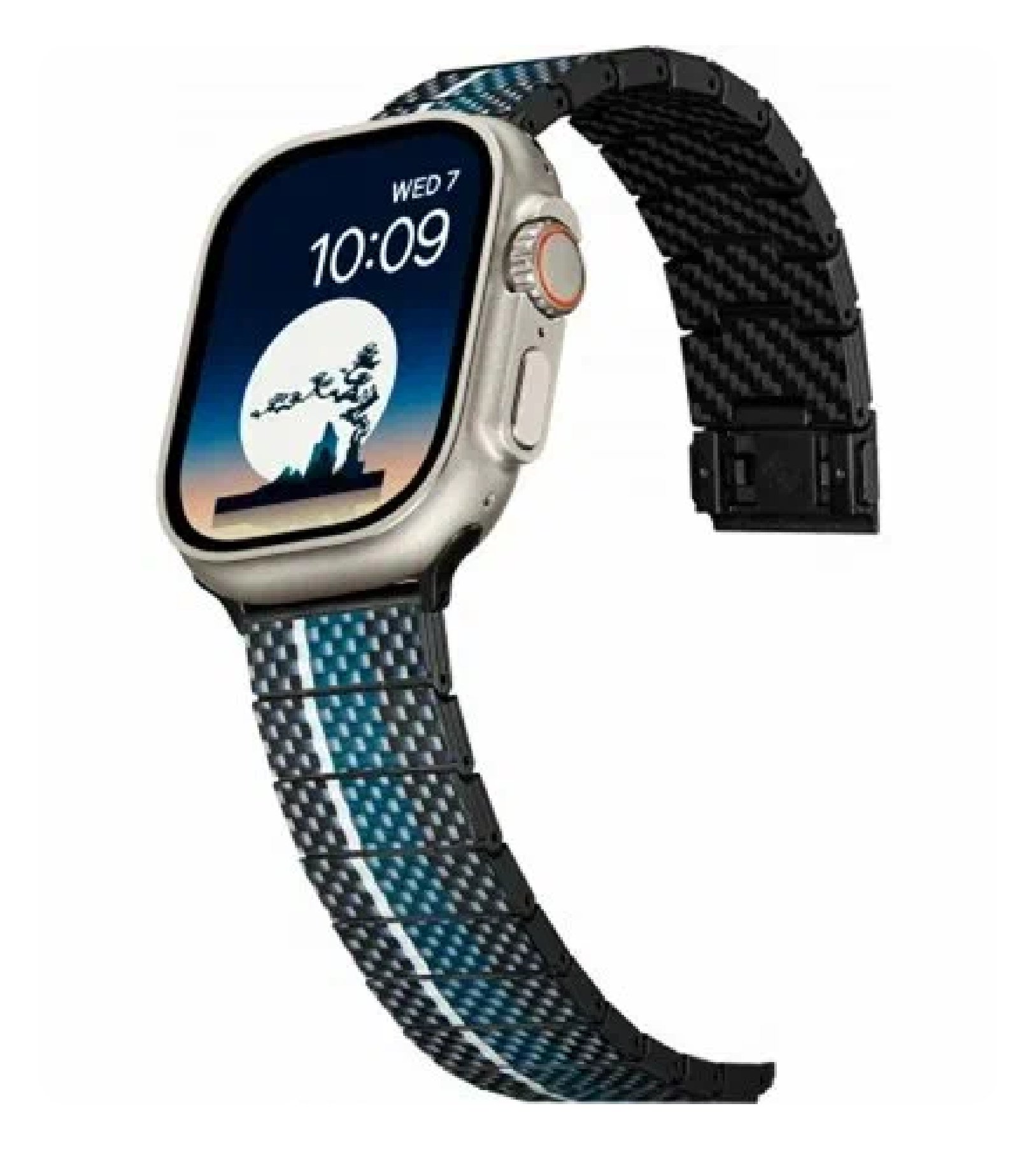 Браслет PITAKA Poetry of Things Chroma carbon Moon для Apple Watch 38/40/41/42/44/45/49 mm
