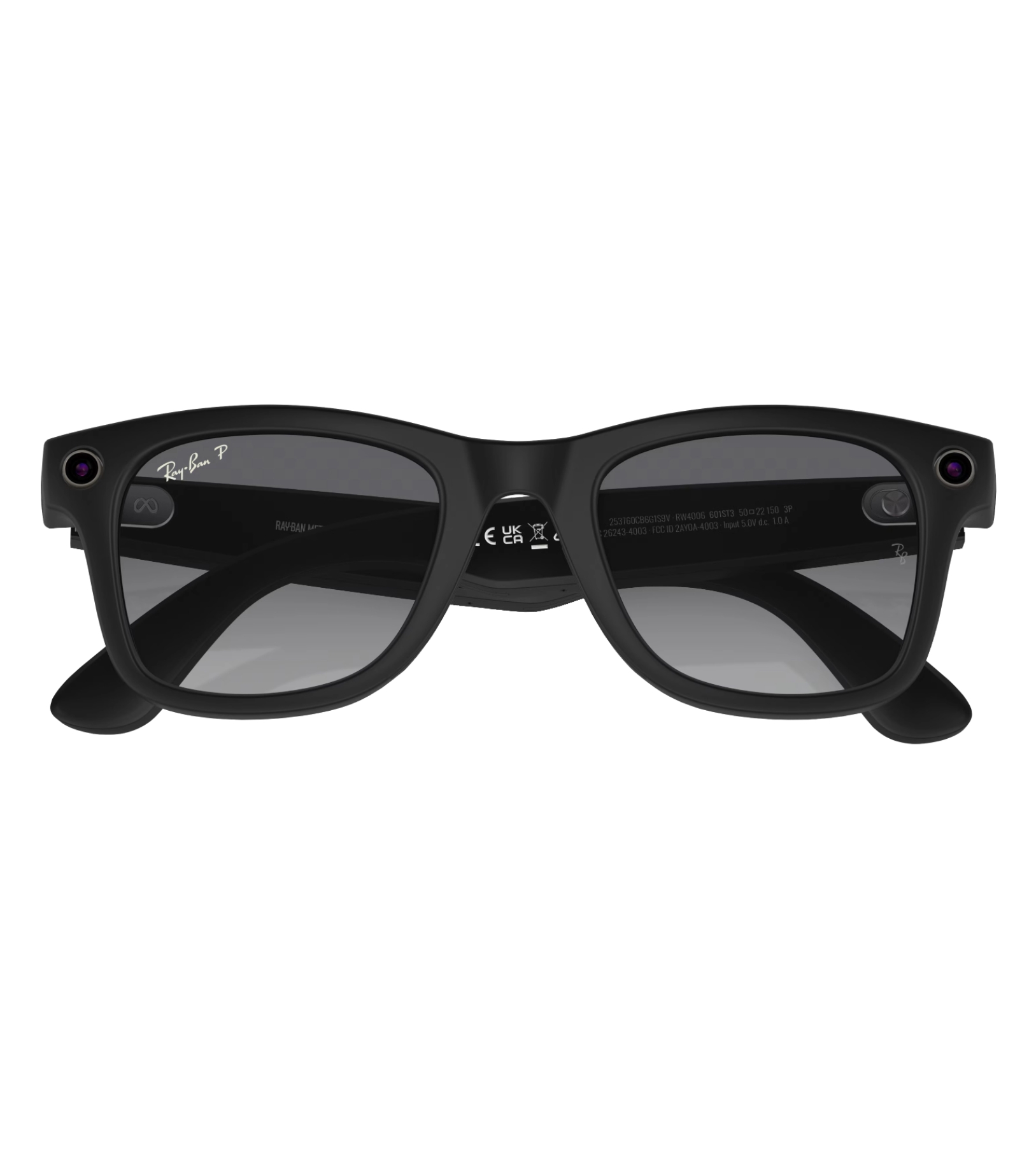 Умные очки RayBan Wayfarer RW4006 Matte Black/Gradient Graphite M 150-50mm (601ST350)