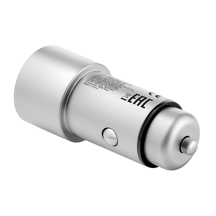 Автомобильное зарядное устройство Ubear Ride Pro 48W (USB-C, USB-A), Серый