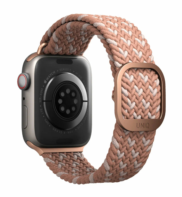 Ремешок Uniq для Apple Watch 42/40/41 mm ASPEN Design strap Braided Citrus pink