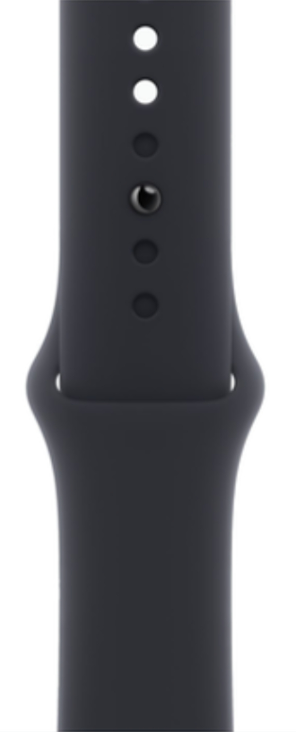 Apple Watch SE 2024, 40 мм, корпус из алюминия цвета «темная ночь», спортивный ремешок цвета «темная ночь» S/M (MXE73)