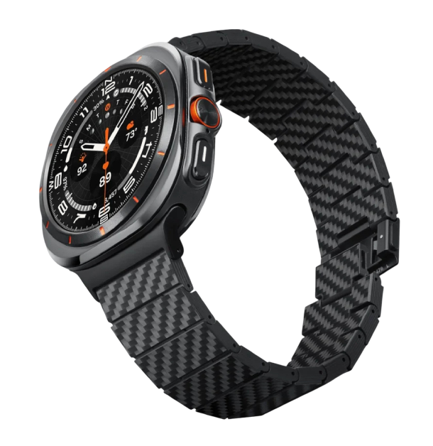 Браслет PITAKA Carbon Fiber серия Modern для Samsung Galaxy Watch Ultra, черно-серый