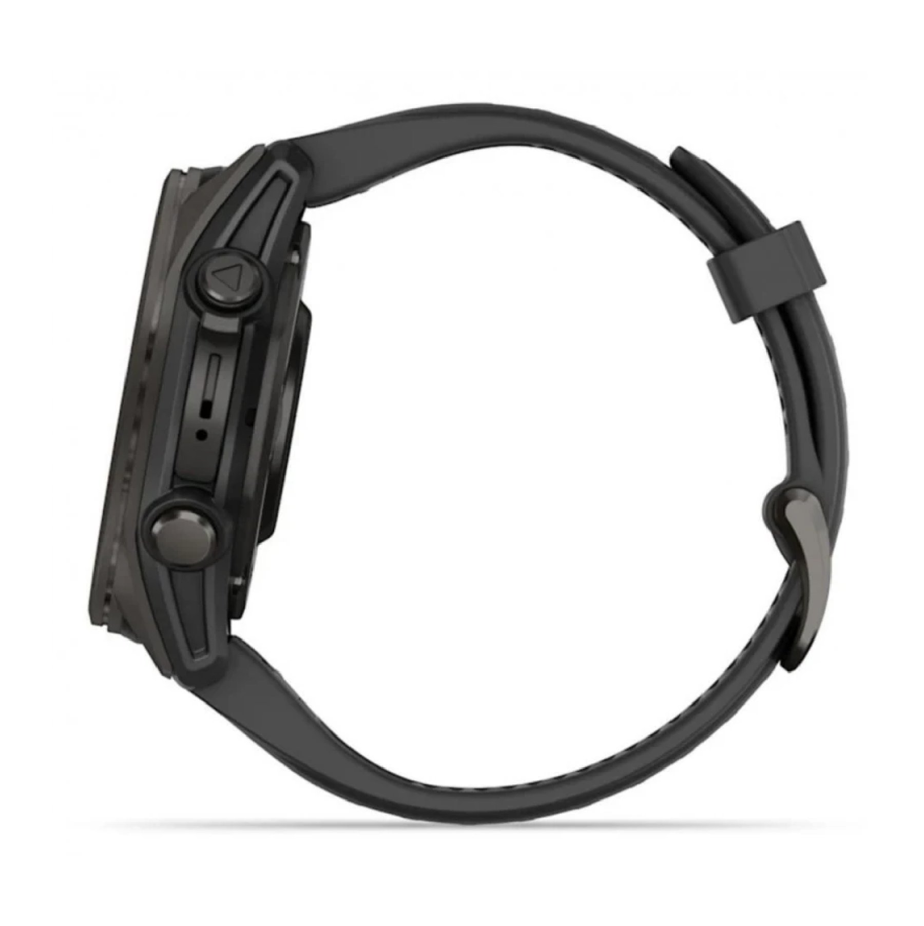 Умные часы Garmin Fenix 8, 43 мм, AMOLED, Sapphire Carbon Gray DLC Titanium / Black silicone band