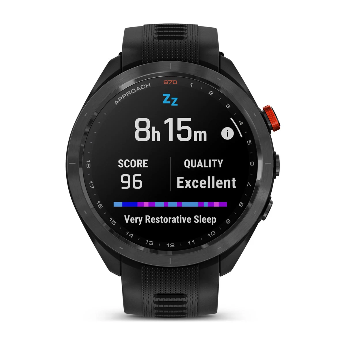 Умные часы Garmin Aproach S70 47mm Black Ceramic Bezel with Black Silicone Band HK