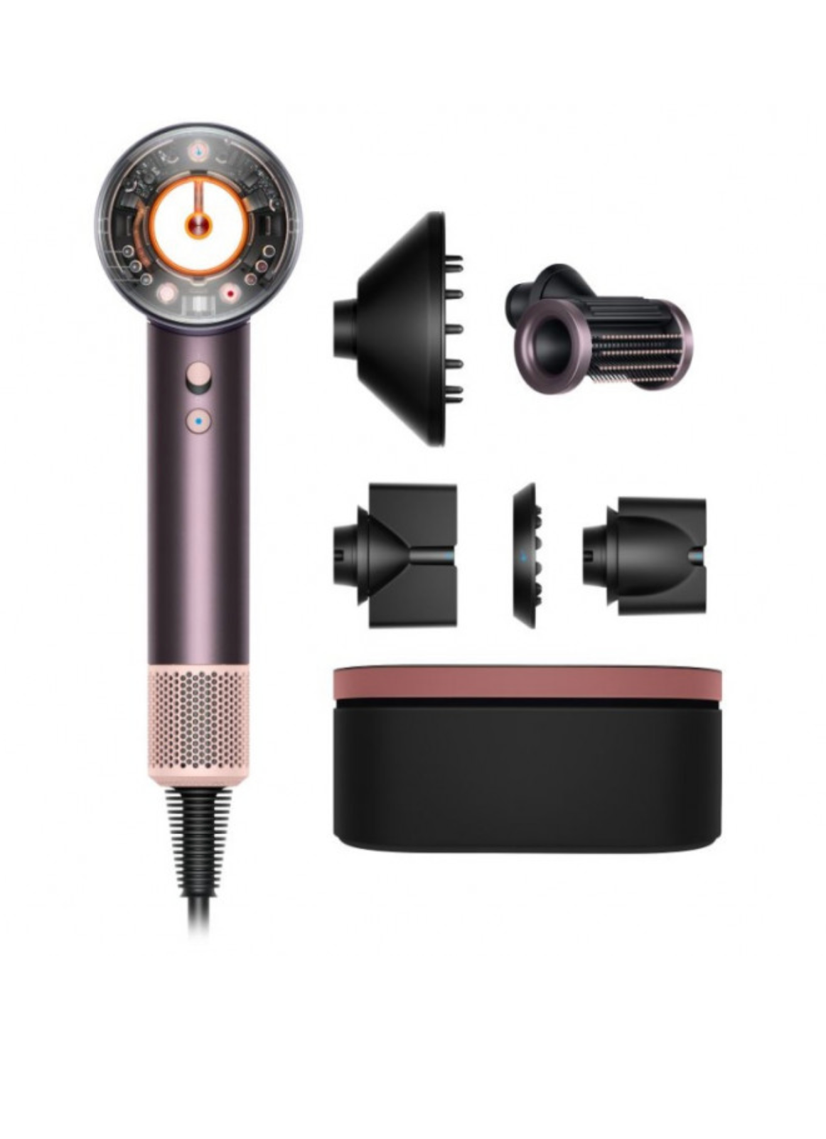 Фен Dyson Supersonic Nural HD16 (Jasper Plum) - Подарочный кейс для хранения (с диффузором)