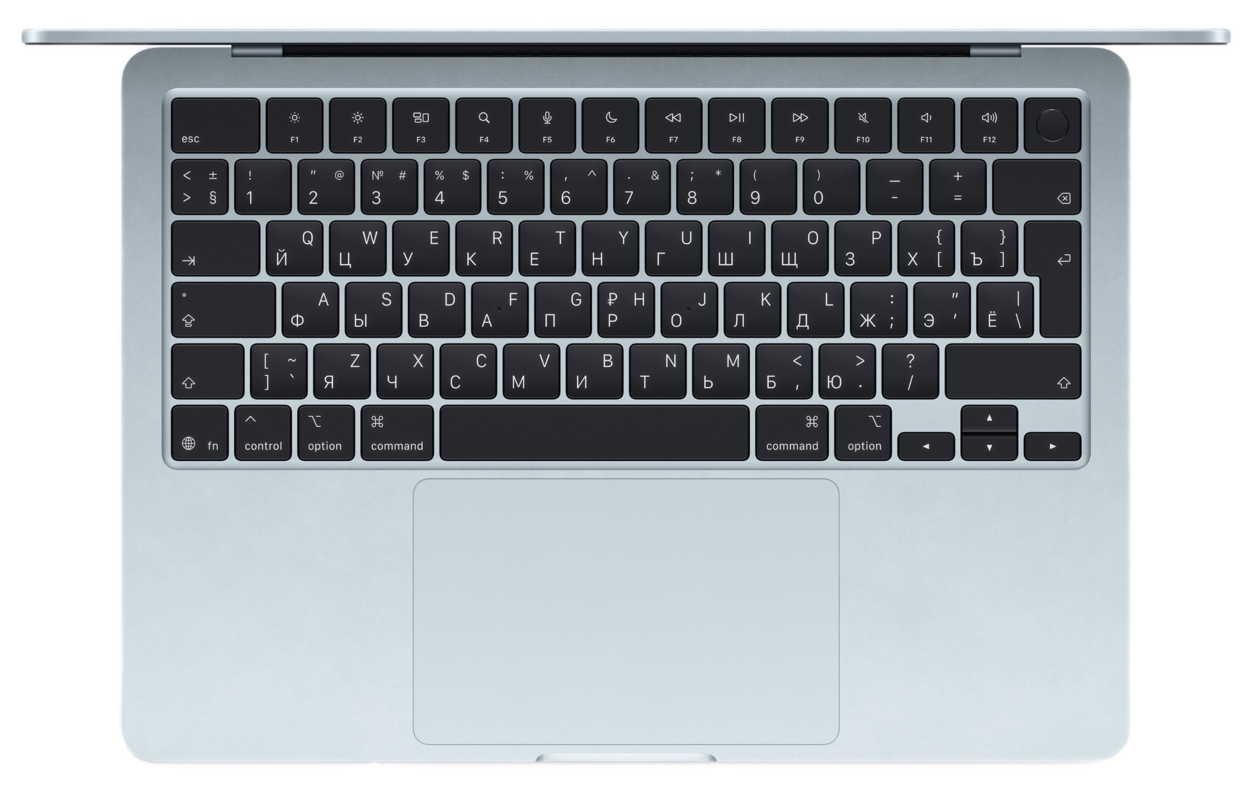 Ноутбук Apple MacBook Air 15" Sky Blue (Early 2026) MDVU4 (10C CPU/10C GPU/M5/24Гб/1Тб SSD)