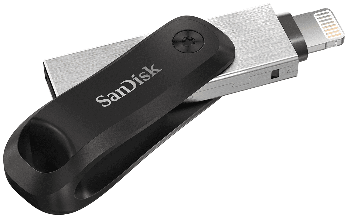 Флеш-накопитель USB 3.0 SanDisk 128GB Go iXpand  for iPhone and iPad (USB3.0/Lightning) Черный
