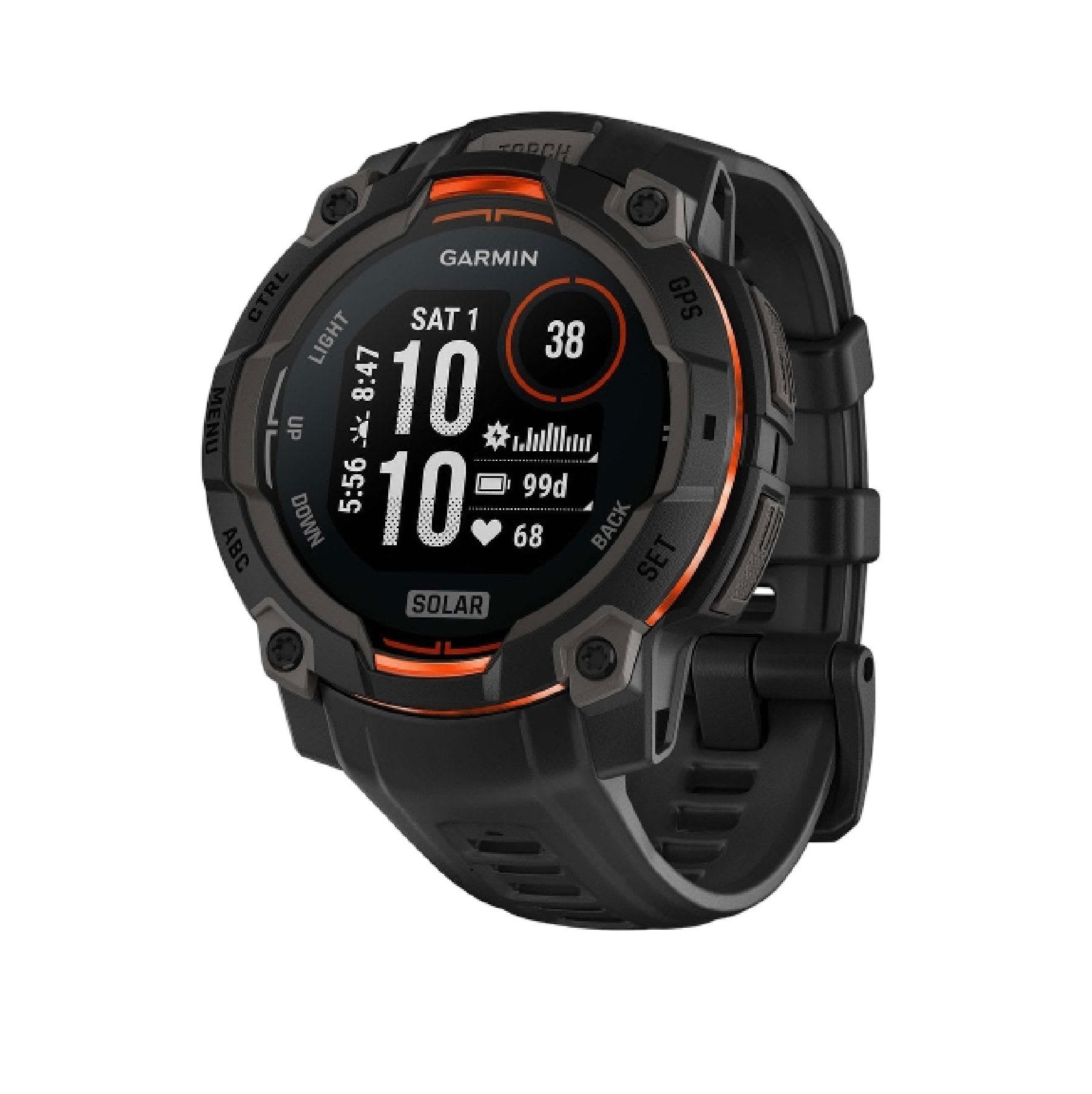Умные часы Garmin Instinct 3 Solar Black with Black Silicone 45mm