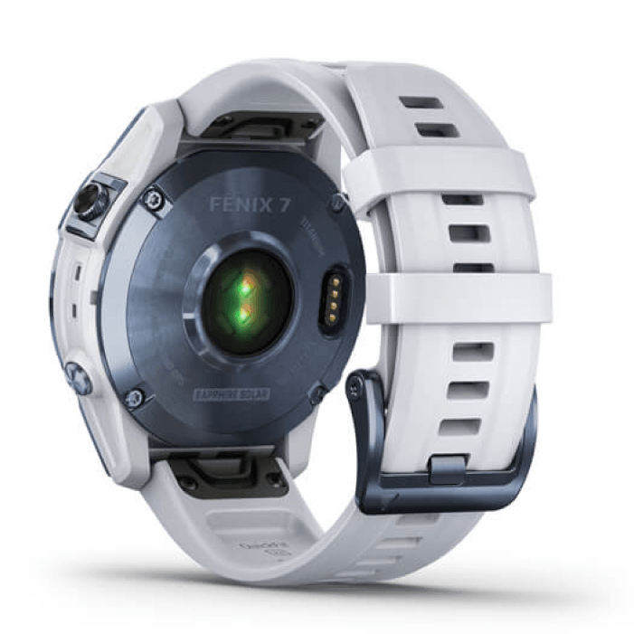Умные часы Garmin Fenix 7 Sapphire Solar Mineral Blue Titanium Whitestone Band