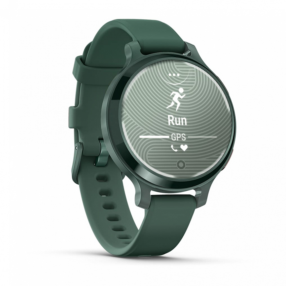 Умные часы Garmin Lily 2 Active, Jasper Green Bazel, Silicone Band