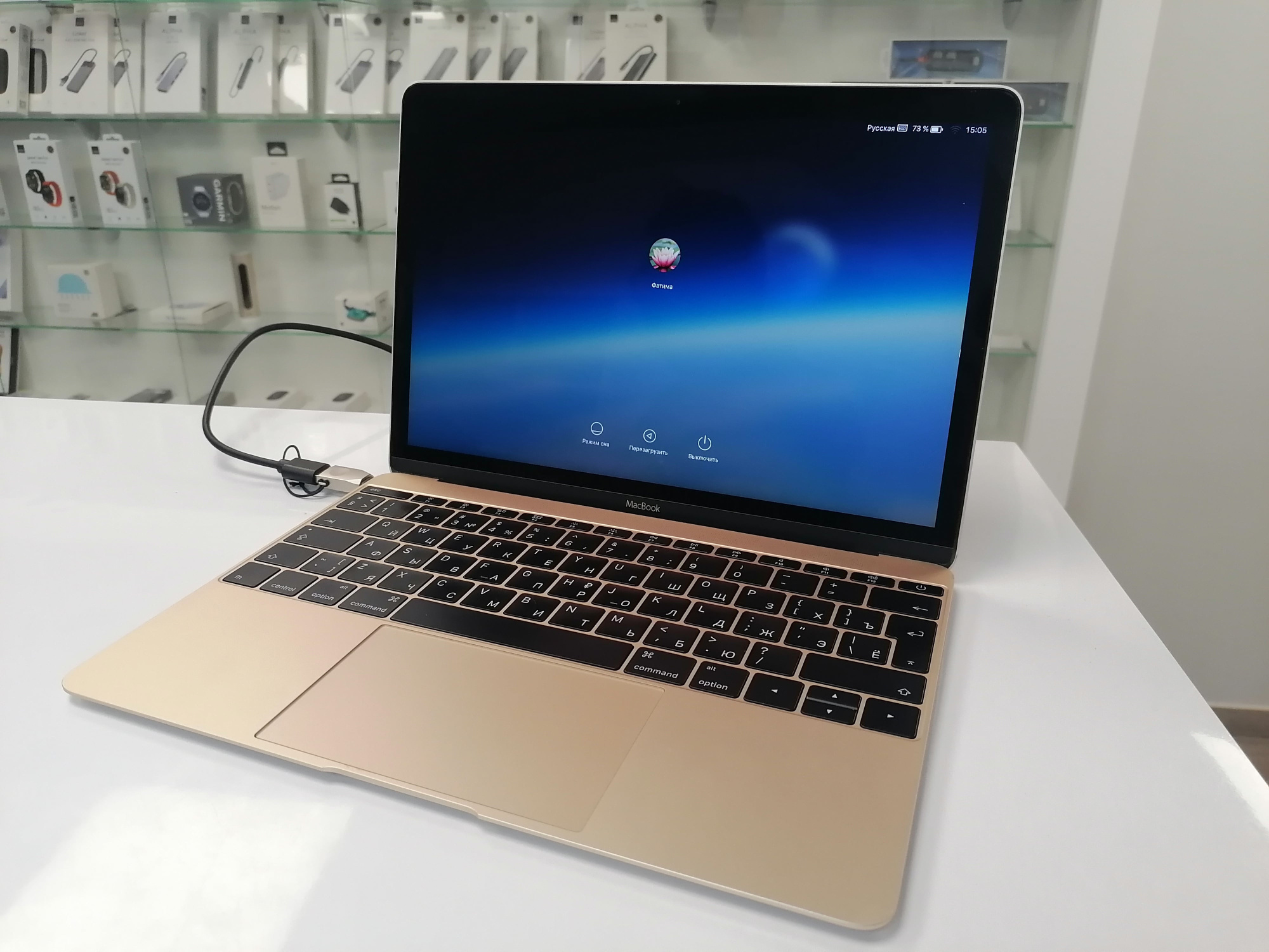 MacBook 12" Retina (Early 2016) Gold MLHE2 (Core m3 1,1 GHz/8Gb/внешний 128Gb SSD / Без коробки) - Б/У MacBook 12" Retina (Early 2016) Gold MLHE2 (Core m3 1,1 GHz/8Gb/внешний 128Gb SSD / Без коробки) - Б/У