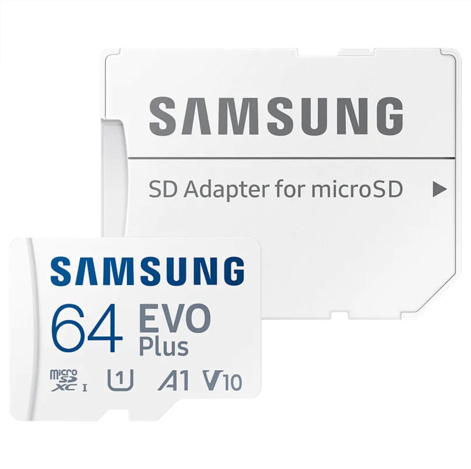Карта памяти microSDXC UHS-I Samsung EVO PLUS  64Gb 130Мб/с Class 10 с переходником SD MB-MC64KA