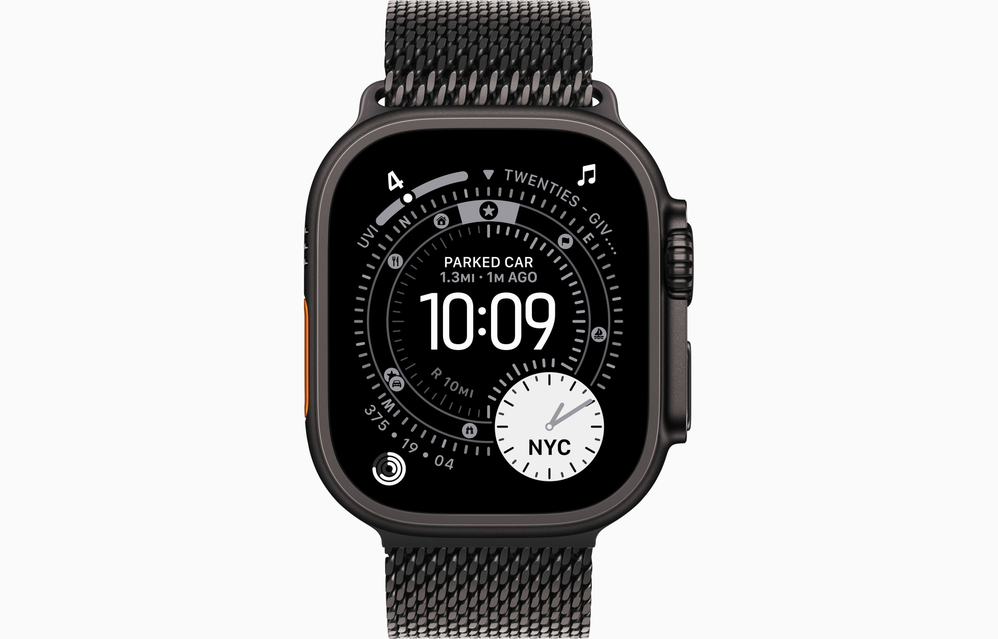 Apple Watch Ultra 3 GPS, 49 мм, корпус из черного титана, ремешок Milanese цвета Black M (MF1Q4) Apple Watch Ultra 3 GPS, 49 мм, корпус из черного титана, ремешок Milanese цвета Black M (MF1Q4)